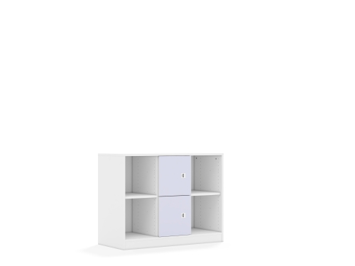 Regał Blox Colours 110 2PP 2F1 1049x466x813 korpus biały/2x front pastelowy fioletowy - 460ca9242f39cab419aed1085c703638