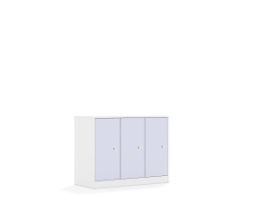 Szafa Blox Colours 110 2PP 3F2 1049x466x813 korpus biały/3x front pastelowy fioletowy