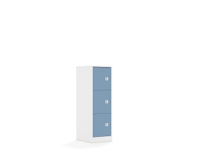 Szafa Blox Colours 40 3P 3F1 363x466x1165 korpus biały/3x front pastelowy niebieski