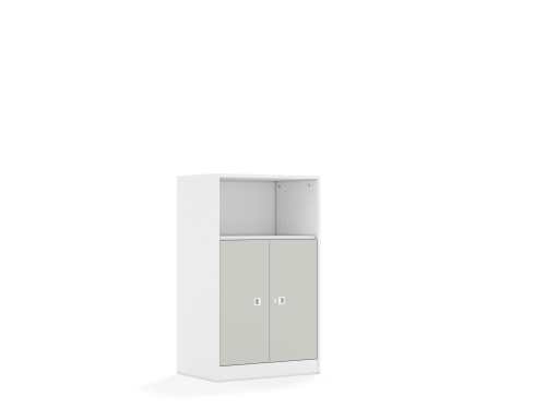 Regał Blox Colours 70 3P 2F2 706x466x1165 korpus biały/2x front jasny szary - 8dc3651c7a1a8a9d1bfc2c7eca404dc9