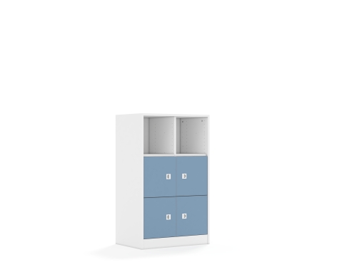 Regał Blox Colours 70 3PP 4F1 706x466x1165 korpus biały/4x front pastelowy niebieski - 78a1bd44b009bbcad6b3163d48eafda9