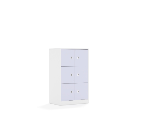 Regał Blox Colours 70 3PP 6F1 706x466x1165 korpus biały/6x front pastelowy fioletowy - 465dadd9f850cfb76ed7523ac9a3e1c8