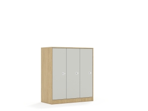 Szafa Blox Colours 110 3PP 3F3 1049x466x1165 korpus dąb/3x front jasny szary
