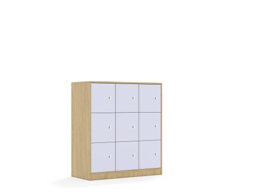 Szafa Blox Colours 110 3PP 9F1 1049x466x1165 korpus dąb/9x front pastelowy fioletowy
