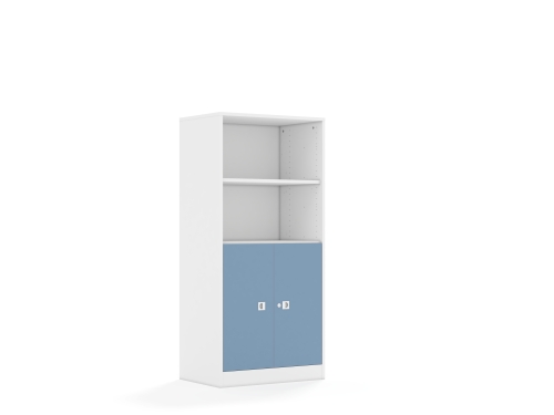 Regał Blox Colours 70 4P 2F2 706x466x1517 korpus biały/2x front pastelowy niebieski - db6e7d81631a70930a2840053abf2cf2