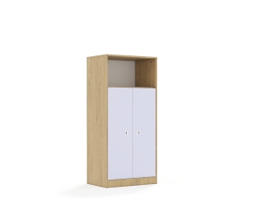 Regał Blox Colours 70 4P 2F3 706x466x1517 korpus dąb/2x front pastelowy fioletowy