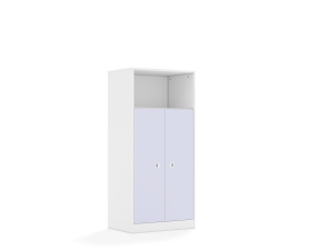 Regał Blox Colours 70 4P 2F3 706x466x1517 korpus biały/2x front pastelowy fioletowy