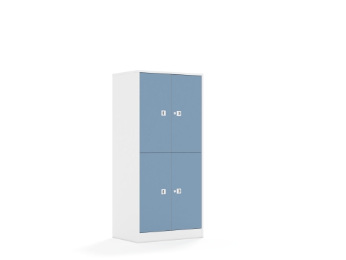 Regał Blox Colours 70 4P 4F2 706x466x1517 korpus biały/4x front pastelowy niebieski - a22dbd53bc2b03b0c44b810b9601896c