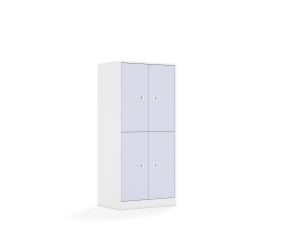 Regał Blox Colours 70 4P 4F2 706x466x1517 korpus biały/4x front pastelowy fioletowy
