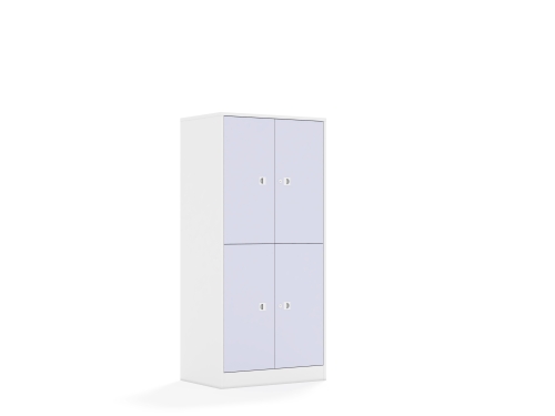 Regał Blox Colours 70 4P 4F2 706x466x1517 korpus biały/4x front pastelowy fioletowy