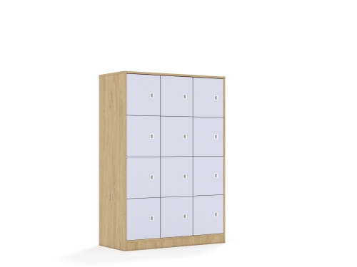 Szafa Blox Colours 110 4PP 12F1 1049x466x1517 korpus dąb/12x front pastelowy fioletowy