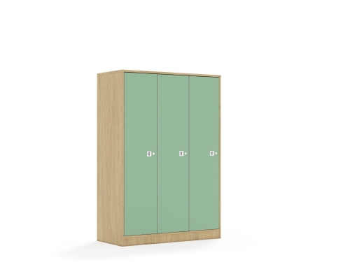 Szafa Blox Colours 110 4PP 3F4 1049x466x1517 korpus dąb/3x front pastelowy zielony - 72604504c2878366a4541476886d0973