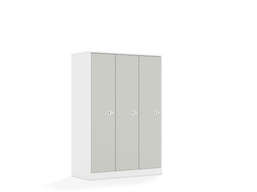 Szafa Blox Colours 110 4PP 3F4 1049x466x1517 korpus biały/3x front jasny szary