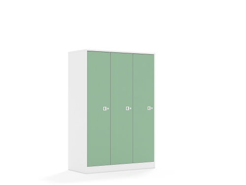 Szafa Blox Colours 110 4PP 3F4 1049x466x1517 korpus biały/3x front pastelowy zielony