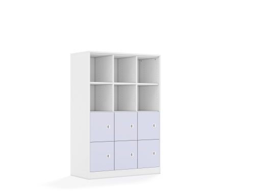 Regał Blox Colours 110 4PP 6F1 1049x466x1517 korpus biały/6x front pastelowy fioletowy - 15ac3963d2a836bd2a444fa8c56033a1