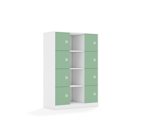 Regał Blox Colours 110 4PP 8F1 1049x466x1517 korpus biały/8x front pastelowy zielony - aa927b8ff60f90c435f48cd24eaf1bc5