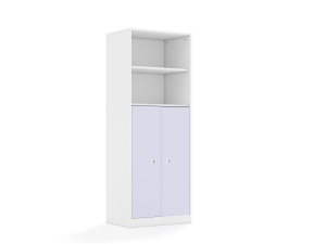 Regał Blox Colours 70 5P 2F3 706x466x1869 korpus biały/2x front pastelowy fioletowy