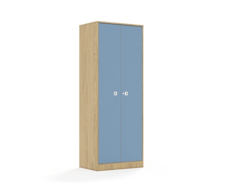 Szafa Blox Colours 70 5P 2F5 706x466x1869 korpus dąb/2x front pastelowy niebieski - 405cf4bd6399625a6c73b561ab572212