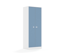Szafa Blox Colours 70 5P 2F5 706x466x1869 korpus biały/2x front pastelowy niebieski