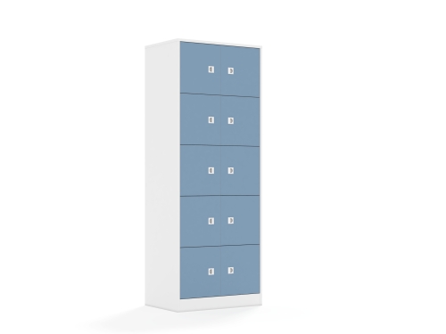 Szafa Blox Colours 70 5PP 10F1 706x466x1869 korpus biały/10x front pastelowy niebieski - eabe110b479d299a445585eb0bc193ad