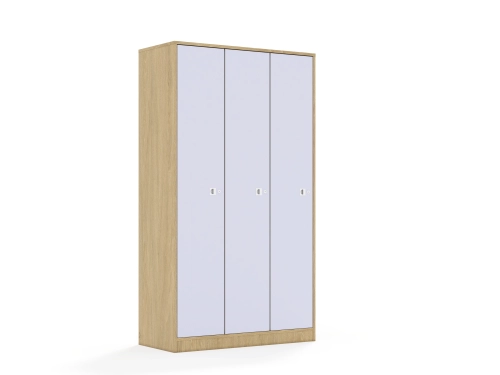Szafa Blox Colours 110 5PP 3F5 1049x466x1869 korpus dąb/3x front pastelowy fioletowy