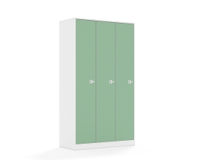 Szafa Blox Colours 110 5PP 3F5 1049x466x1869 korpus biały/3x front pastelowy zielony