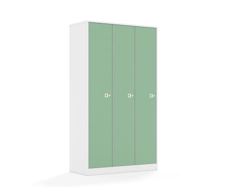 Szafa Blox Colours 110 5PP 3F5 1049x466x1869 korpus biały/3x front pastelowy zielony - 866090471535080685f0fac6d29b083f