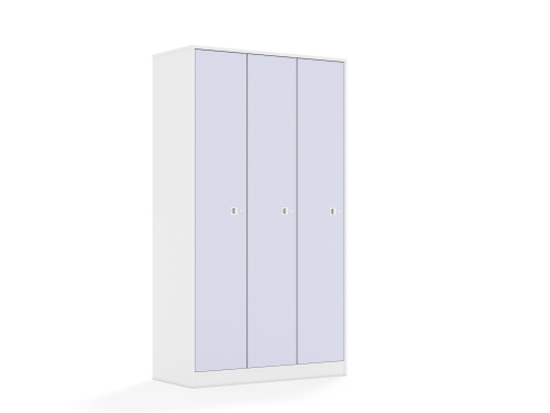 Szafa Blox Colours 110 5PP 3F5 1049x466x1869 korpus biały/3x front pastelowy fioletowy
