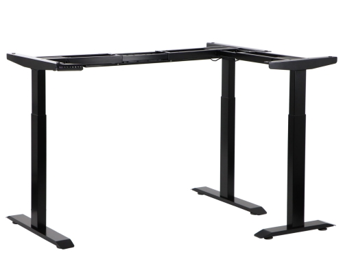 Stelaż kątowy z elektryczną regulacją wysokości UT04-2T/90A/B  wys. 71-119 cm, trzysilnikowy czarny - 2.JPG
