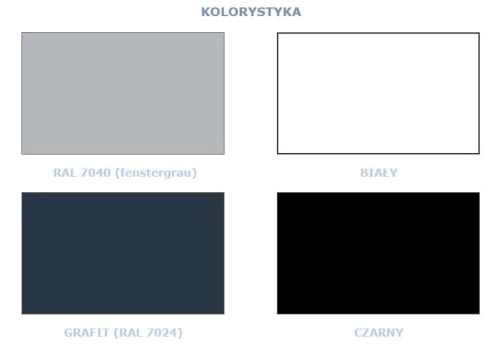 Stelaż ramowy stołu 76x76 cm, noga okrągła, kolor alu - kolorystyka stelaży RAL.jpg