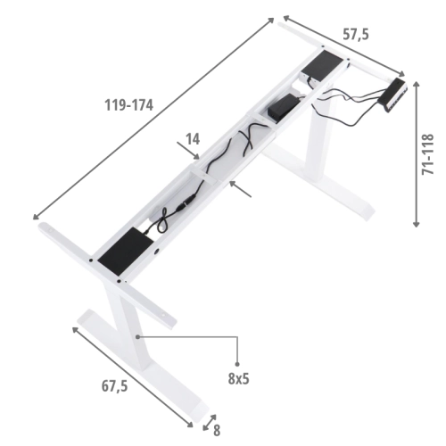 stelaż elektryczny UT04E-2T wymiary.png