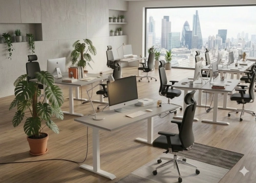 Stelaż elektryczny UT04E-3T biały detal 9.JPG