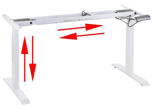 Stelaż elektryczny UT04E-3T biały detal 1.JPG