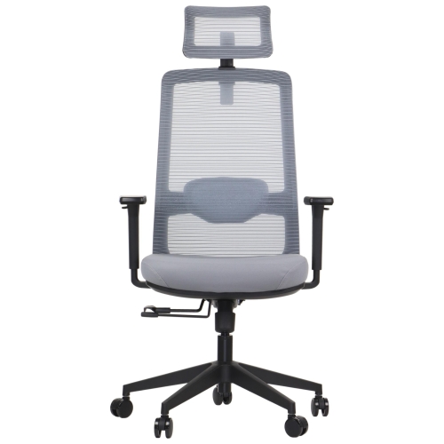 Fotel biurowy Wister szary front.JPG