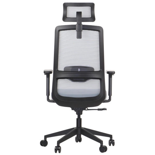 Fotel biurowy Wister szary tył.JPG