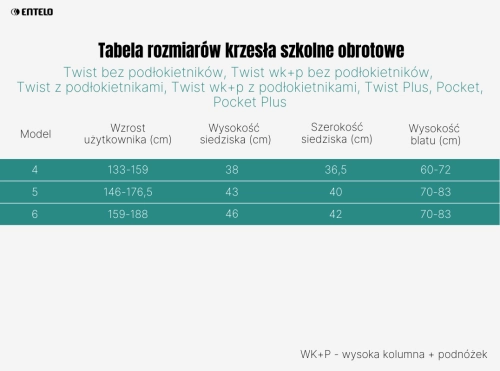 Krzesło szkolne Pocket Plus Soft - Krzesło szkolne Pocket Plus Soft 4