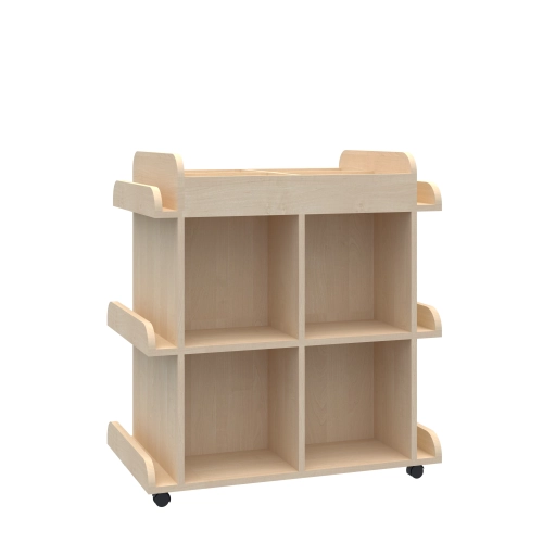 Biblioteczka mobilna Smart 2P z półkami dwustronnymi 866x518x948 - v-smart-kc-bm-2p-pd-smart-kc-bm-2p-pd-b-SMART-KC-BM-2P-PD-B.jpg