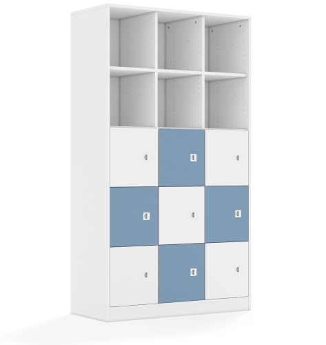 Regał BLOX Base 110 5PP 9F1 1049x466x1869 - v-box-5pp-3r-9f1-box-5pp-3r-9f1-wwpb-BOX-5PP-3R-9F1-WWPB.jpg