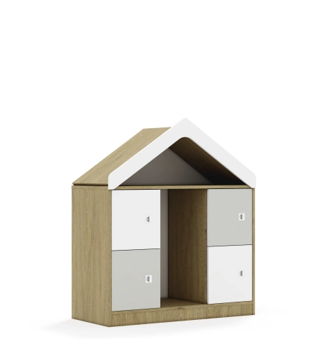 Regał na pojemniki BLOX Base 110 2PG 4F1 z daszkiem 1049x466x1223 - v-box-2pg-3r-4f1-d-box-2pg-3r-4f1-d-owlgr-BOX-2PG-3R-4F1-D-OWLGR.jpg