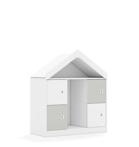 Regał na pojemniki BLOX Base 110 2PG 4F1 z daszkiem 1049x466x1223 - v-box-2pg-3r-4f1-d-box-2pg-3r-4f1-d-wwlgr-BOX-2PG-3R-4F1-D-WWLGR.jpg