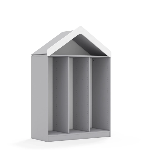Regał na pojemniki BLOX Base 110 3PG z daszkiem 1049x466x1575 - v-box-3pg-3r-d-box-3pg-3r-d-g-BOX-3PG-3R-D-G.jpg