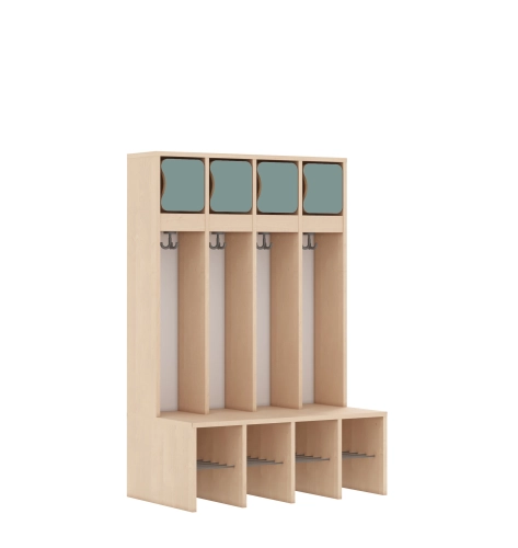 Szatnia czteroosobowa BLOX Base z blendą zlicowaną 890x520x1350 - v-box-szt-4r-box-szt-4r-b-a-a-bpgrn-BOX-SZT-4R-B-A-A-BPGRN.jpg