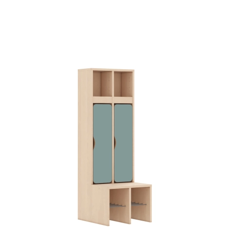 Szatnia dwuosobowa BLOX Base z blendą zlicowaną 455x520x1350 - v-box-szt-2r-box-szt-2r-b-b-a-bpgrn-BOX-SZT-2R-B-B-A-BPGRN.jpg