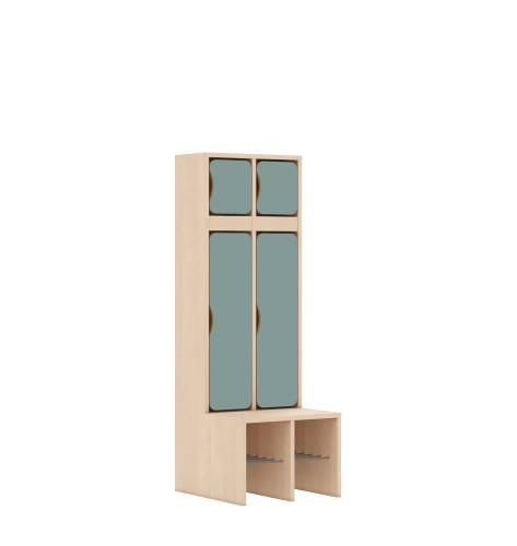 Szatnia dwuosobowa BLOX Base z blendą zlicowaną 455x520x1350 - v-box-szt-2r-box-szt-2r-b-c-a-bpgrn-BOX-SZT-2R-B-C-A-BPGRN.jpg