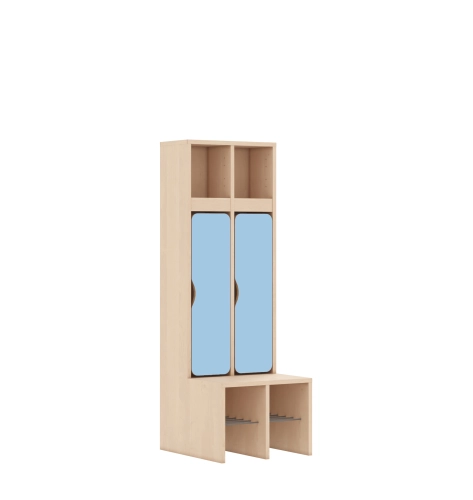 Szatnia dwuosobowa BLOX Base z blendą zlicowaną 455x520x1350 - v-box-szt-2r-box-szt-2r-b-b-a-bpb-BOX-SZT-2R-B-B-A-BPB.jpg