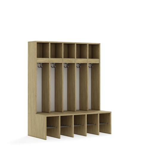 Szatnia pięcioosobowa BLOX Base z blendą zlicowaną 1108x520x1350 - v-box-szt-5r-box-szt-5r-b-o-BOX-SZT-5R-B-O.jpg