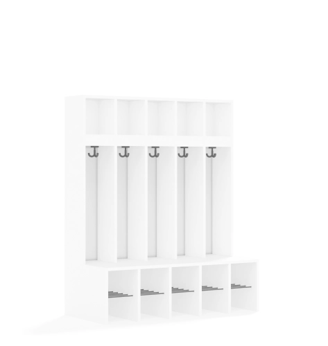 Szatnia pięcioosobowa BLOX Base z blendą zlicowaną 1108x520x1350 - v-box-szt-5r-box-szt-5r-b-w-BOX-SZT-5R-B-W.jpg