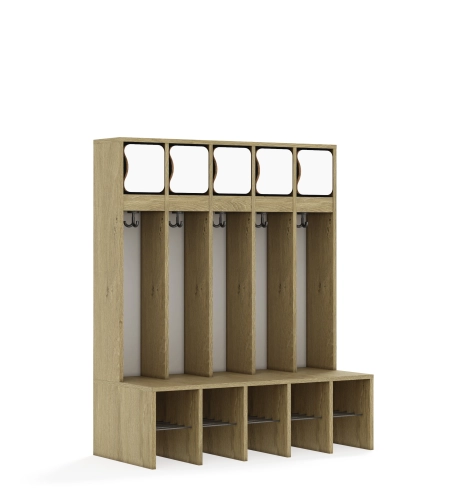 Szatnia pięcioosobowa BLOX Base z blendą zlicowaną 1108x520x1350 - v-box-szt-5r-box-szt-5r-b-a-a-ow-BOX-SZT-5R-B-A-A-OW.jpg