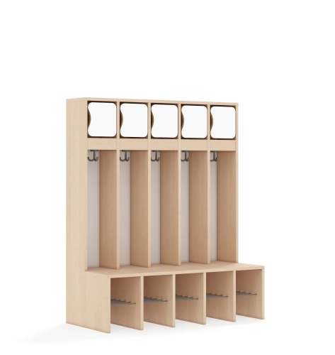 Szatnia pięcioosobowa BLOX Base z blendą zlicowaną 1108x520x1350 - v-box-szt-5r-box-szt-5r-b-a-a-bw-BOX-SZT-5R-B-A-A-BW.jpg