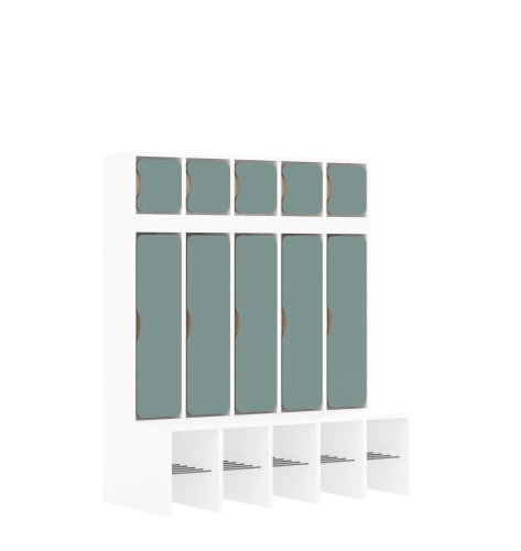 Szatnia pięcioosobowa BLOX Base z blendą zlicowaną 1108x520x1350 - v-box-szt-5r-box-szt-5r-b-c-a-wpgrn-BOX-SZT-5R-B-C-A-WPGRN.jpg